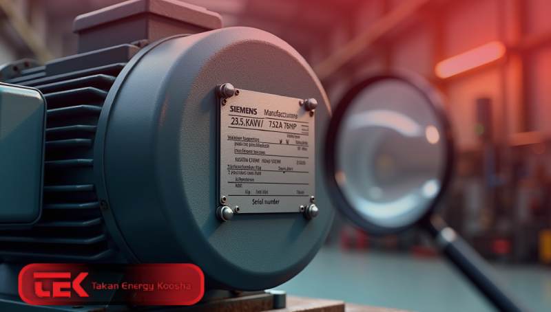 اجزای اصلی پلاک موتور الکتریکی